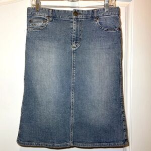 Marc Jacobs stretch blue denim skirt Sz 6